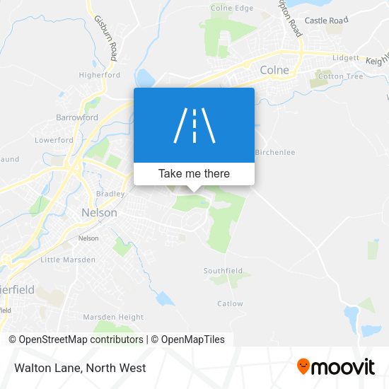 Walton Lane map
