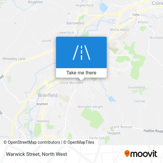 Warwick Street map