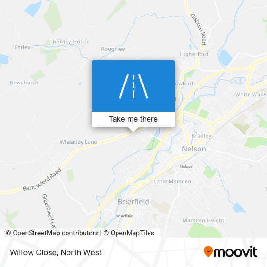 Willow Close map