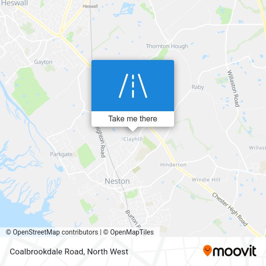 Coalbrookdale Road map