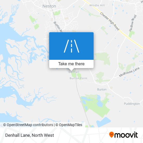 Denhall Lane map