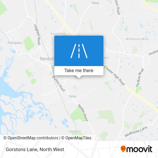 Gorstons Lane map