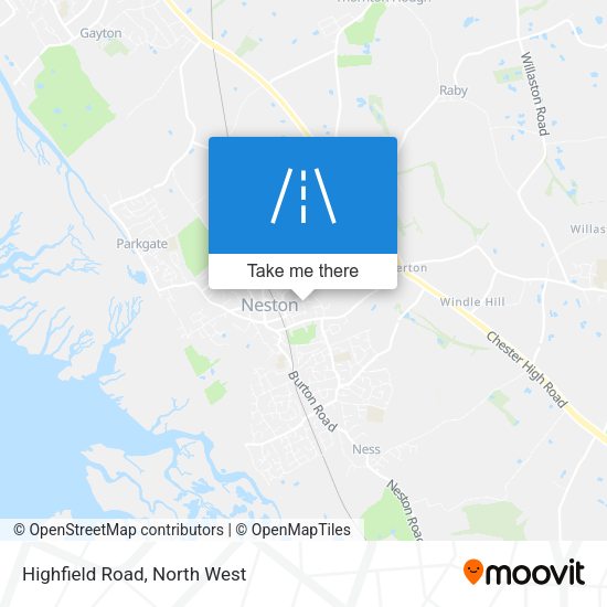 Highfield Road map