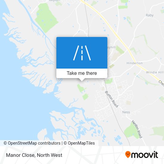 Manor Close map