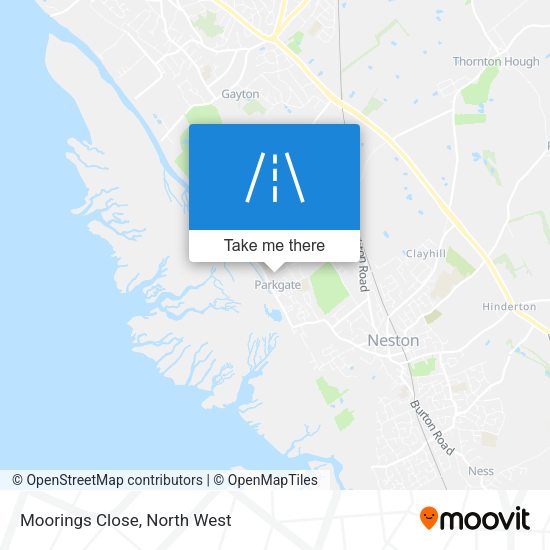 Moorings Close map