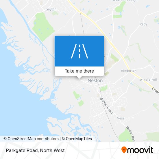 Parkgate Road map