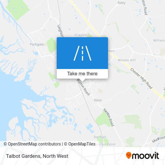 Talbot Gardens map