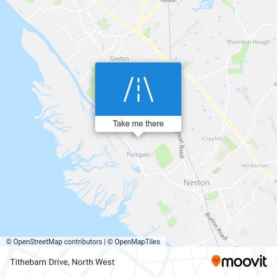 Tithebarn Drive map