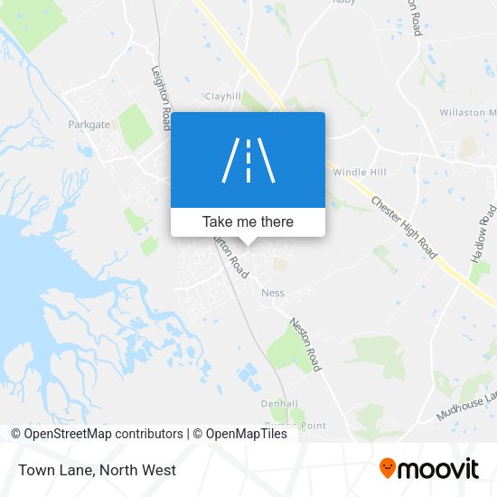 Town Lane map