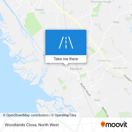 Woodlands Close map