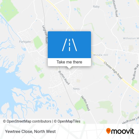 Yewtree Close map