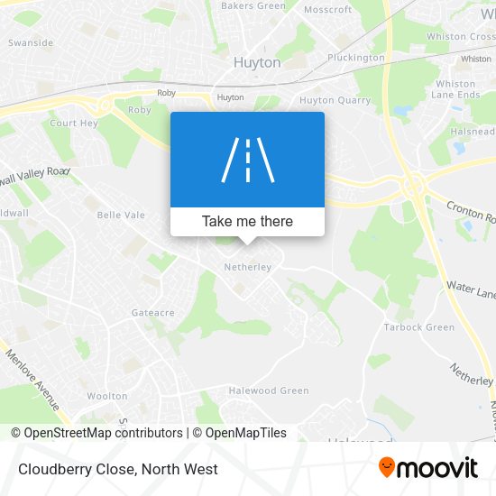 Cloudberry Close map