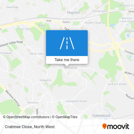 Crabtree Close map