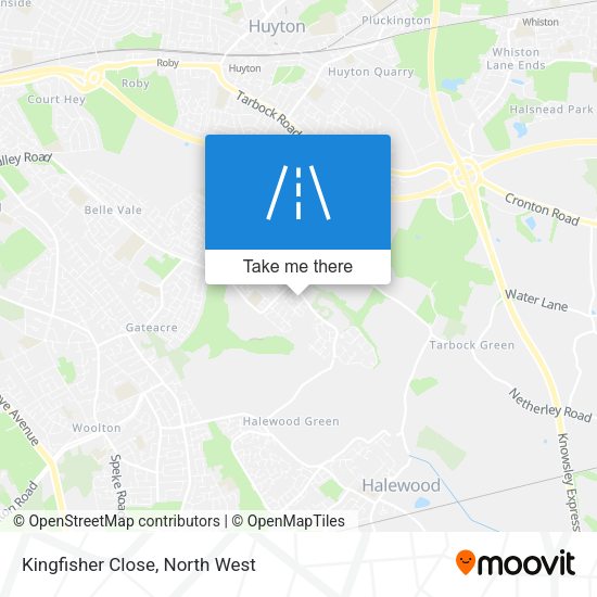 Kingfisher Close map