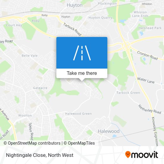 Nightingale Close map