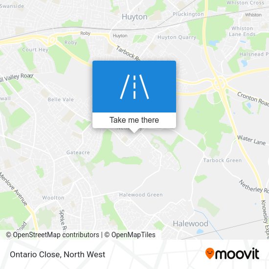 Ontario Close map