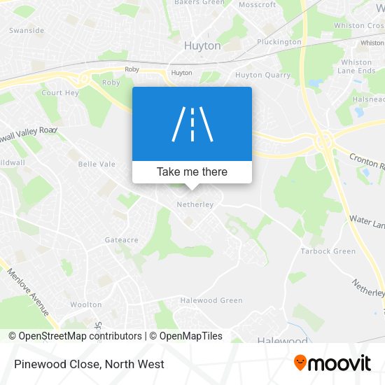 Pinewood Close map