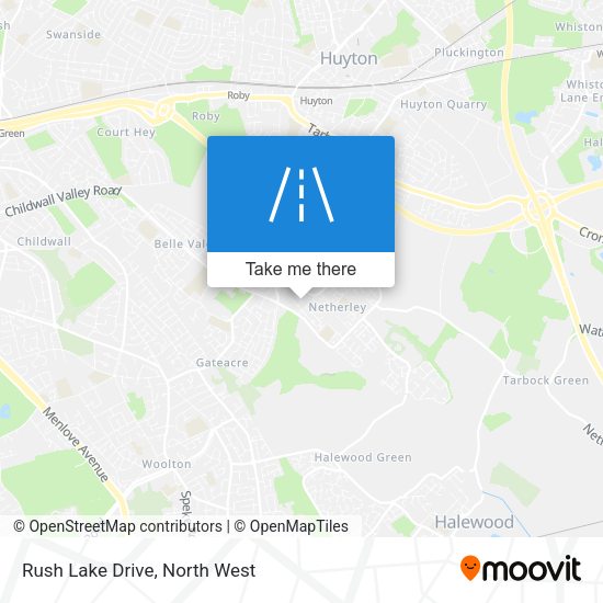 Rush Lake Drive map