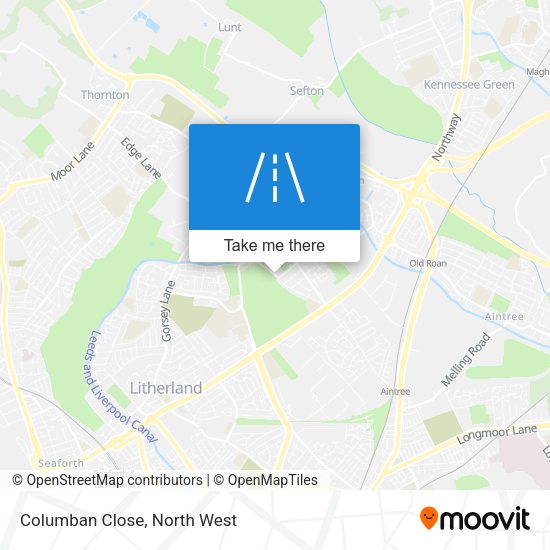 Columban Close map
