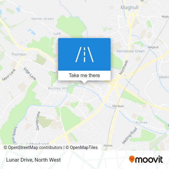 Lunar Drive map