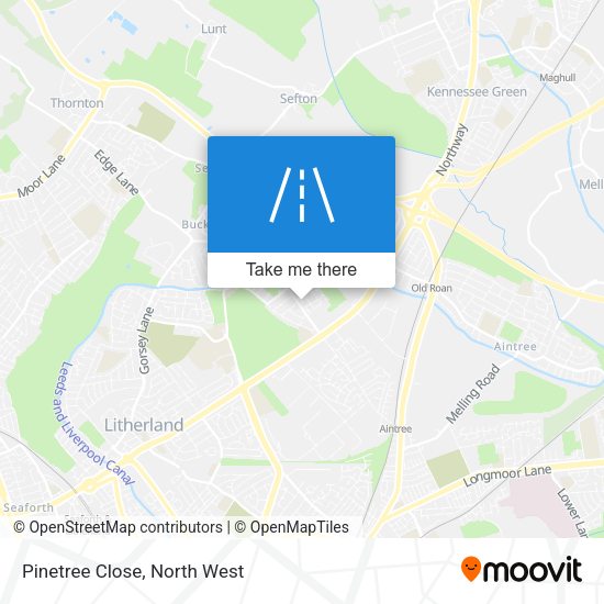 Pinetree Close map