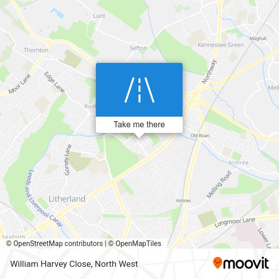 William Harvey Close map