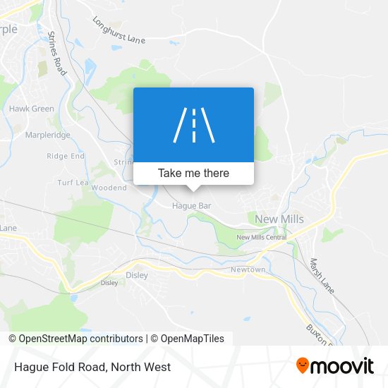 Hague Fold Road map