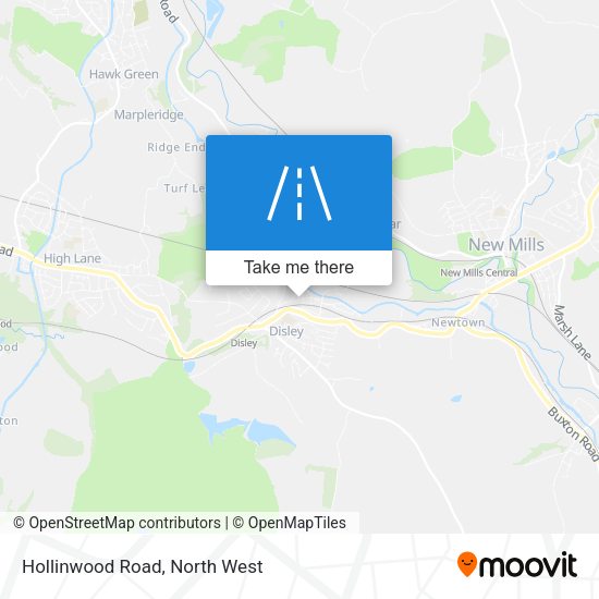 Hollinwood Road map