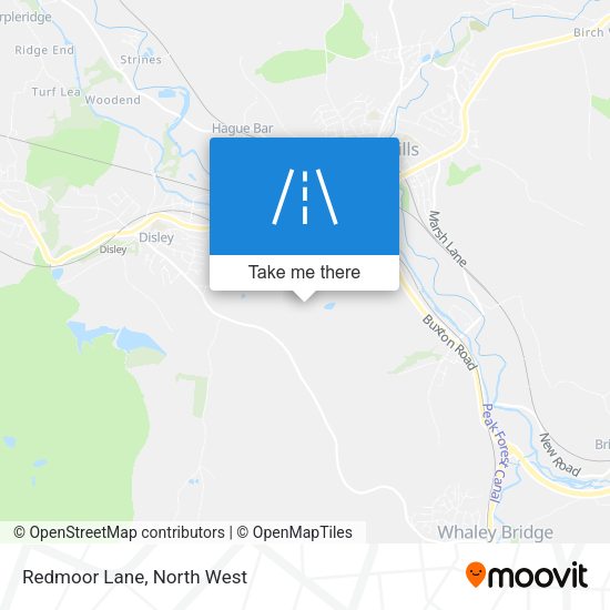 Redmoor Lane map