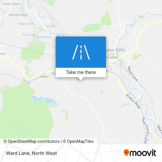 Ward Lane map