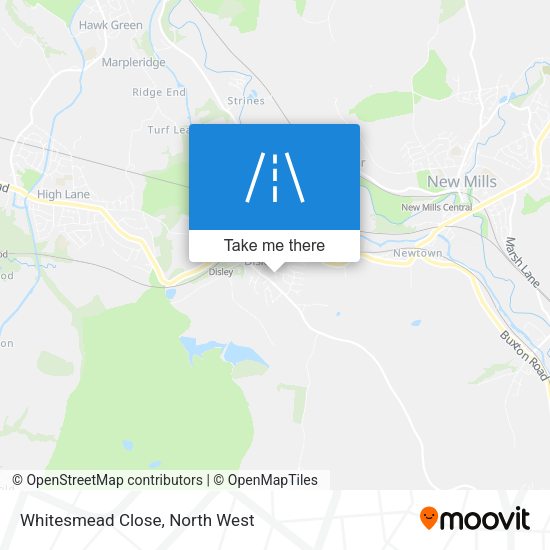 Whitesmead Close map