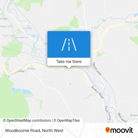 Woodbourne Road map