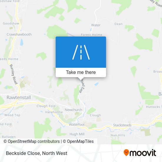 Beckside Close map