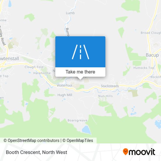 Booth Crescent map