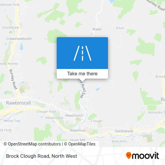 Brock Clough Road map