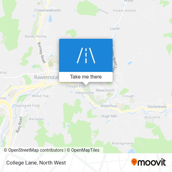 College Lane map