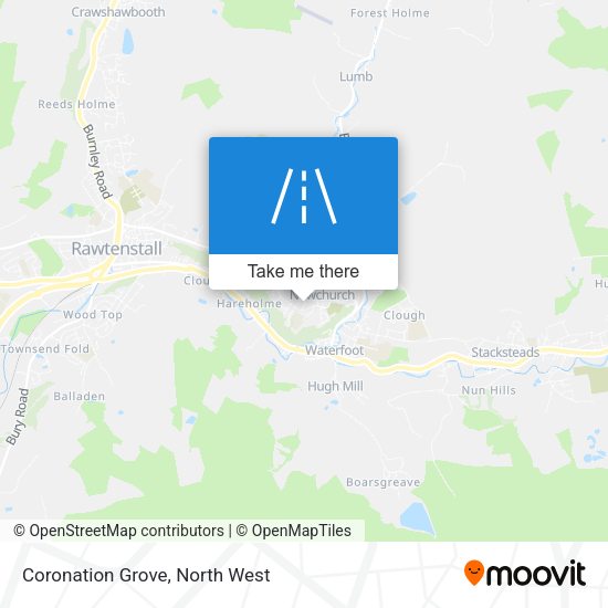 Coronation Grove map