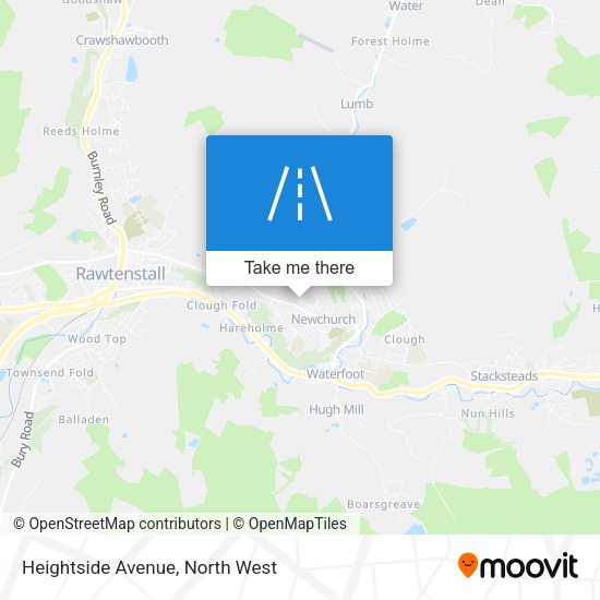 Heightside Avenue map