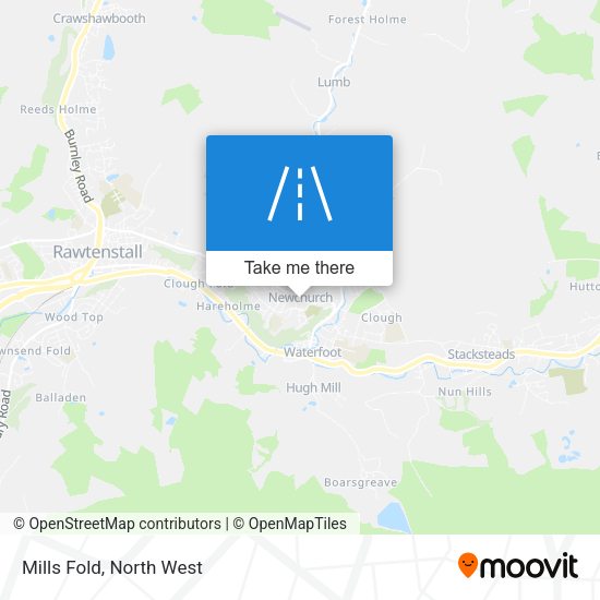 Mills Fold map