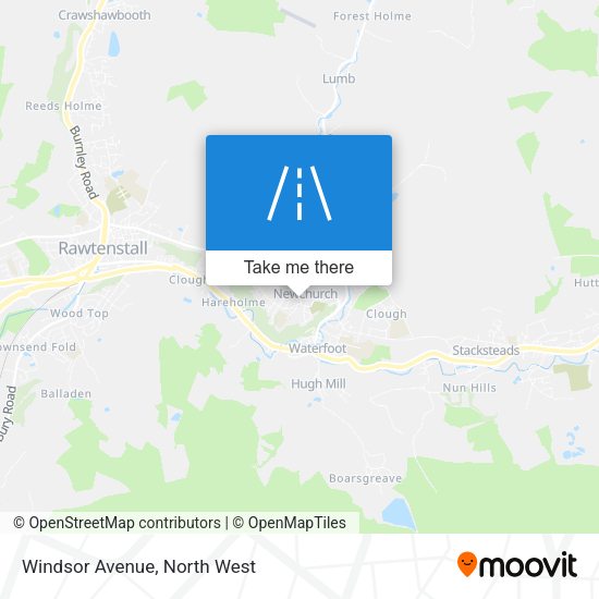 Windsor Avenue map