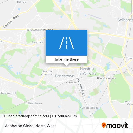Assheton Close map