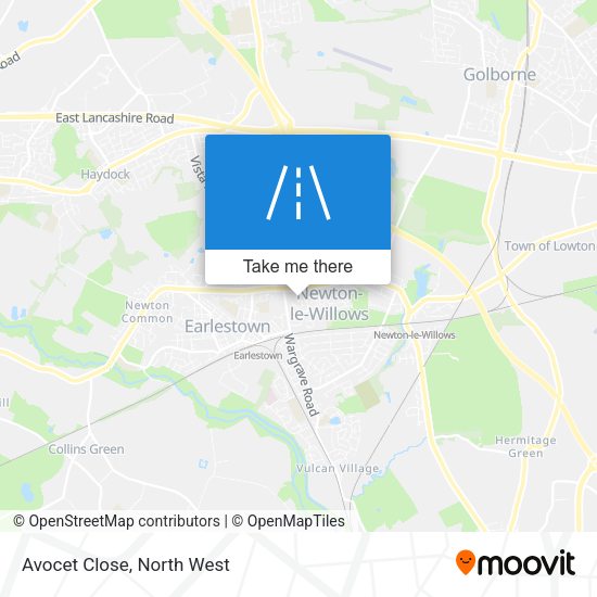 Avocet Close map