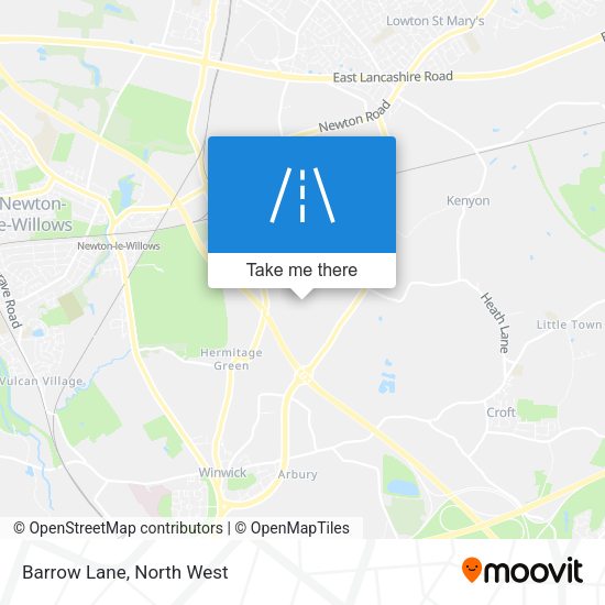Barrow Lane map