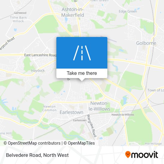 Belvedere Road map