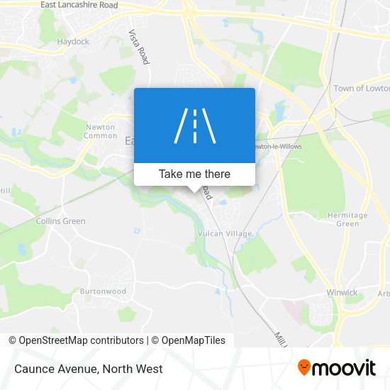 Caunce Avenue map