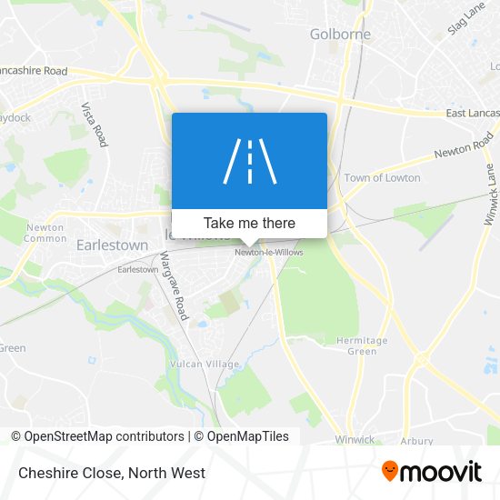 Cheshire Close map