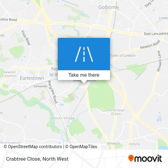 Crabtree Close map