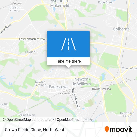 Crown Fields Close map