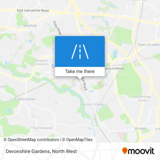 Devonshire Gardens map