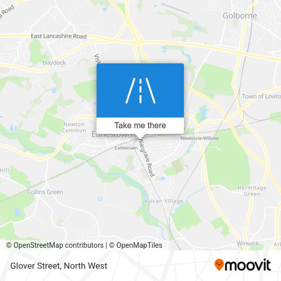 Glover Street map
